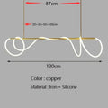 Modern Long Hose Led Ceiling Chandelier