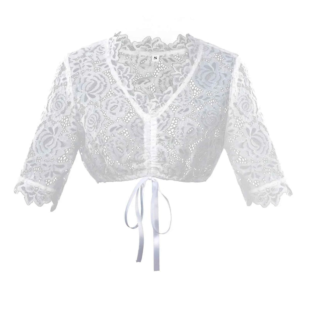 Women’s Purple & Pink Dirndl Dress Set – Bavarian Oktoberfest Costume with Lace Blouse & Embroidered Apron