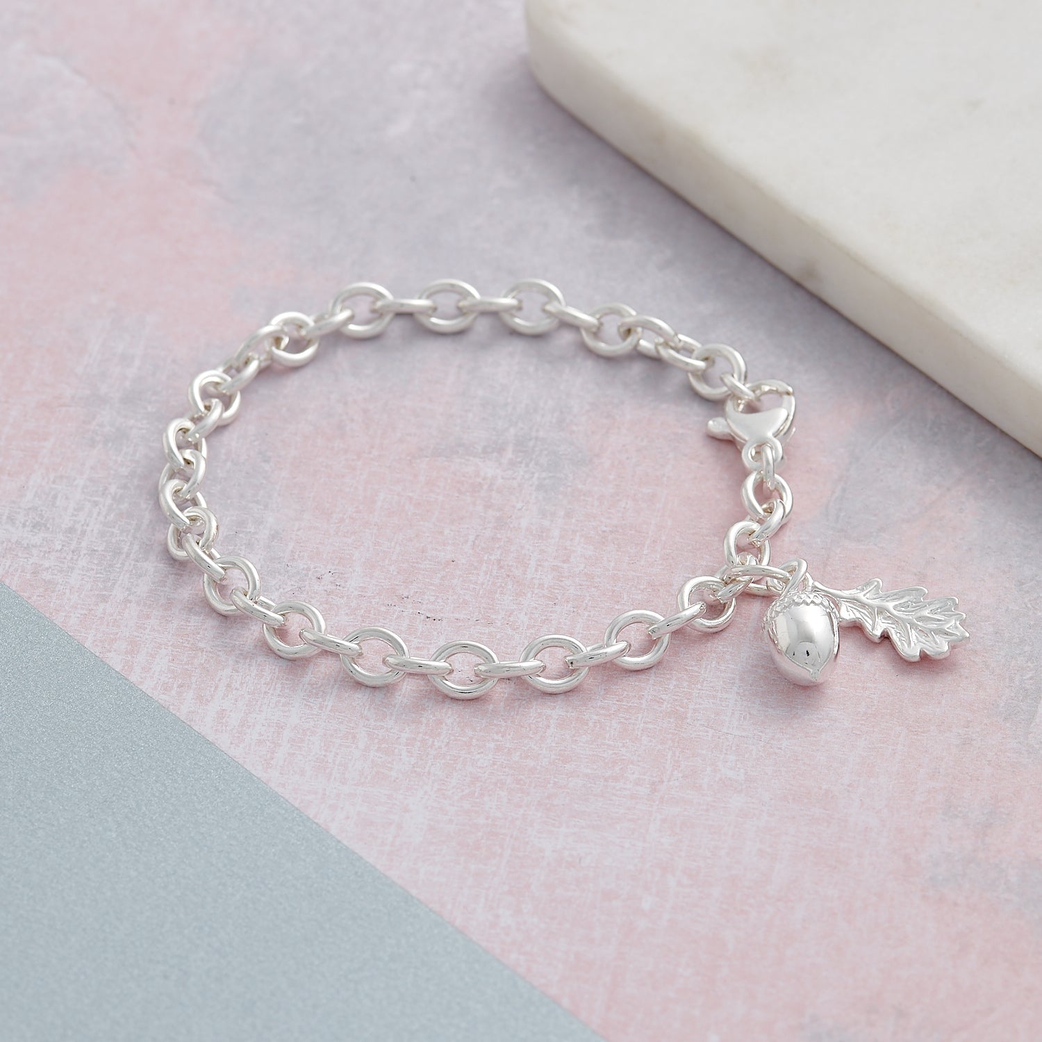 Tiny Beginnings Christening Silver Charm Bracelet