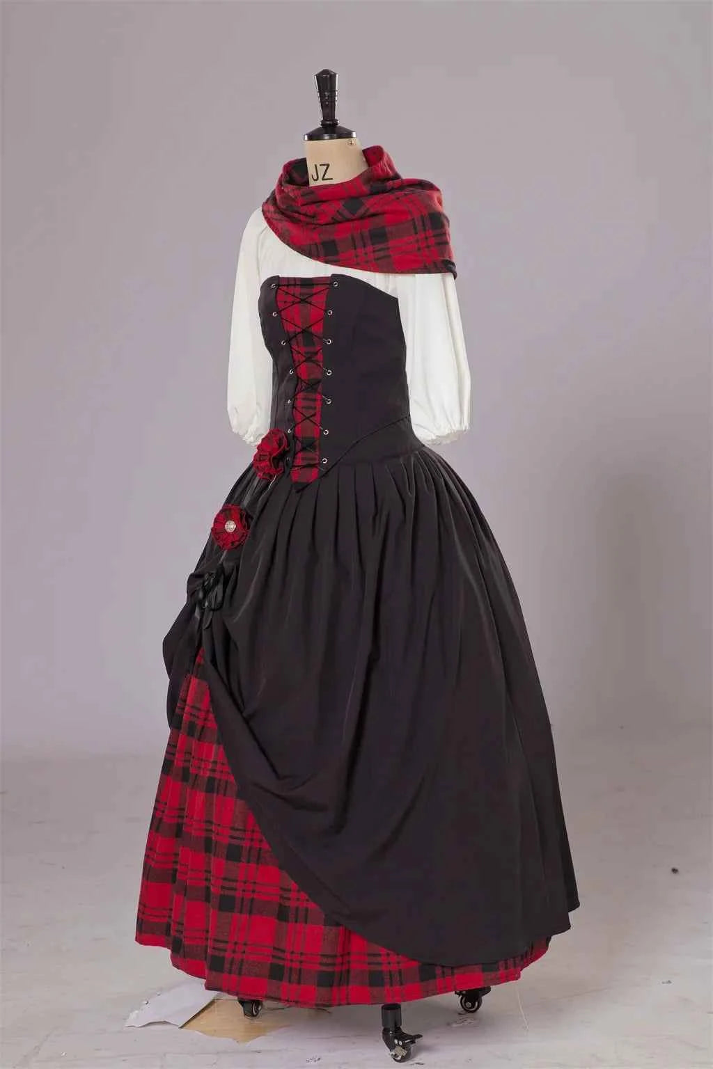 Outlander Claire Fraser Cosplay Dress – Highland Medieval Scottish Costume for Women
