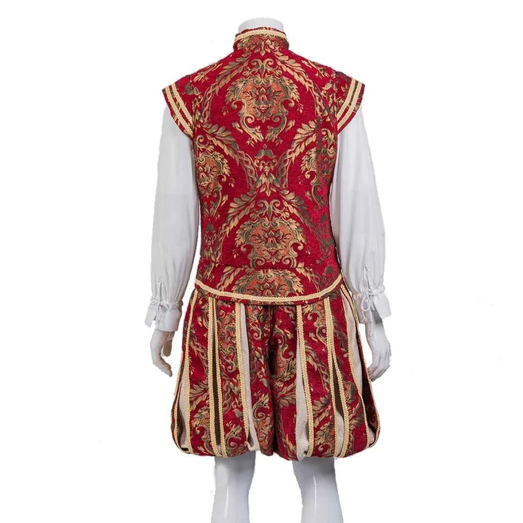 15th Century Renaissance Tudor King Prince Costume Vest & Pants Set – Elizabethan Outfit