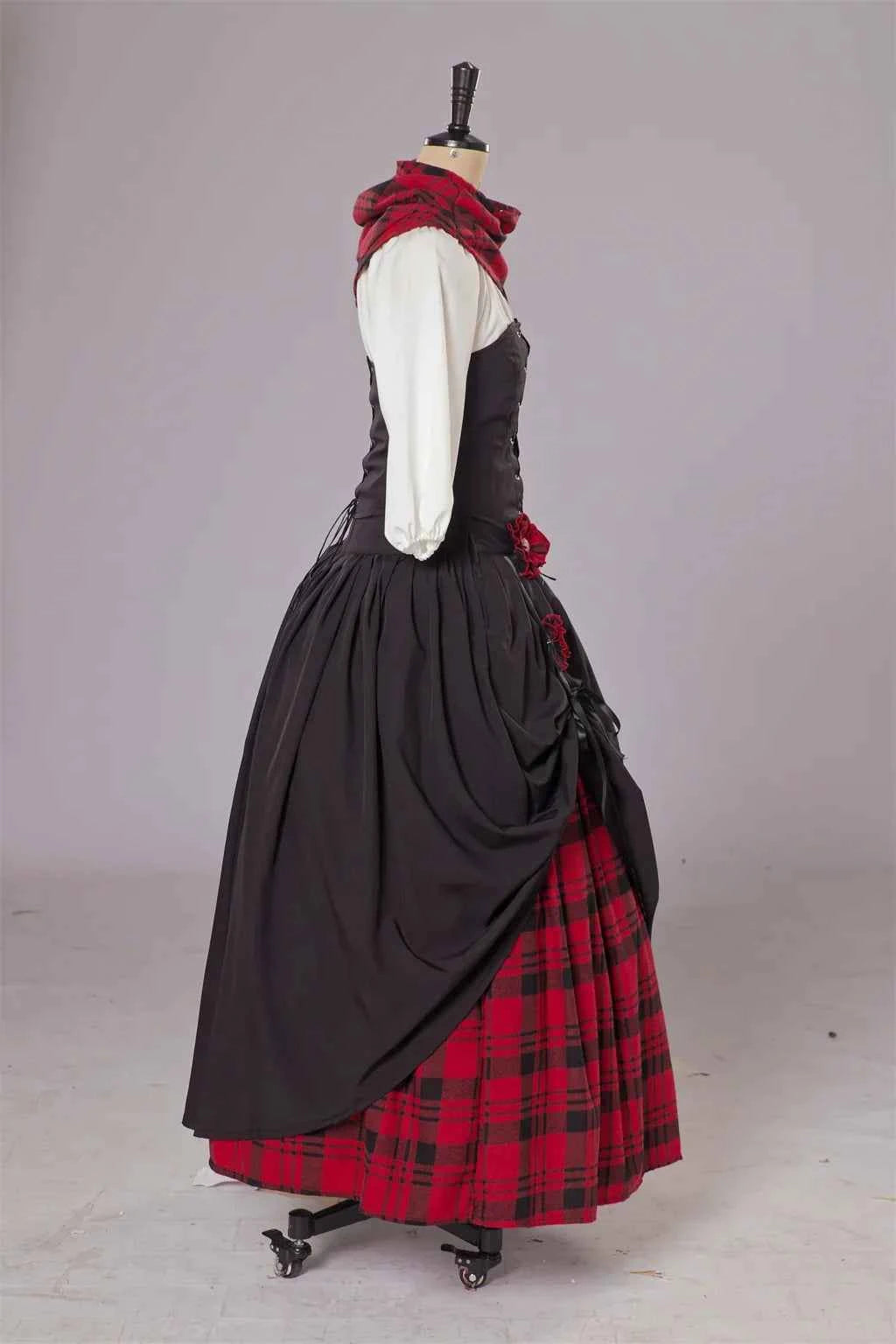 Outlander Claire Fraser Cosplay Dress – Highland Medieval Scottish Costume for Women