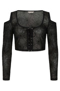 Banned Apparel Seraphina Mesh Top Black - DevilGothic DevilGothic