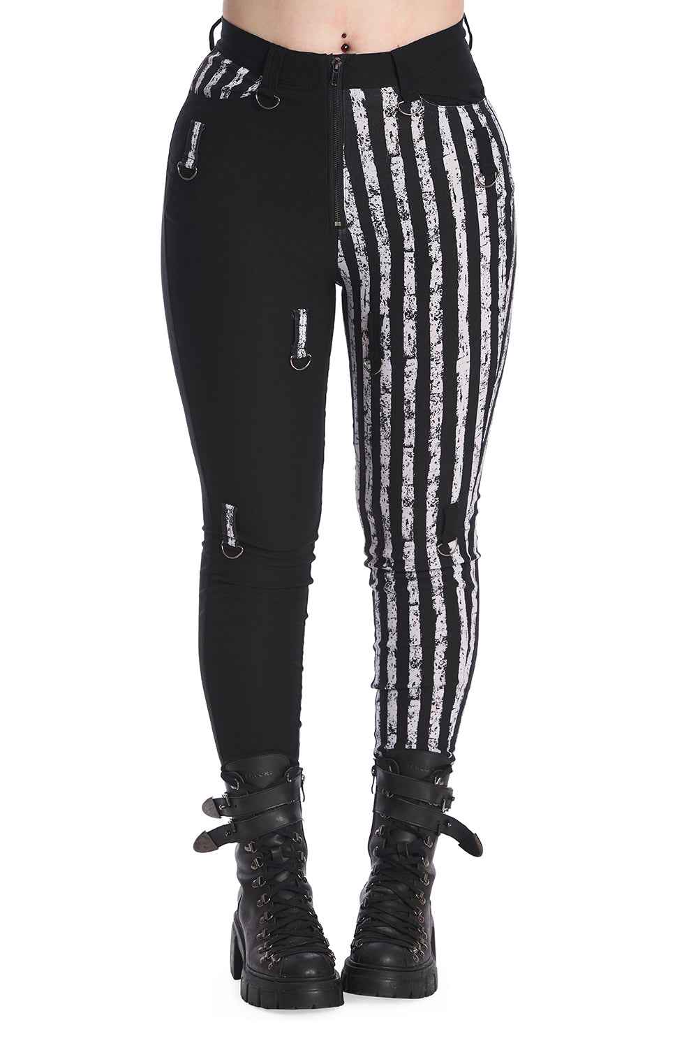 Banned Spooky Night Walks Half and Half Trousers