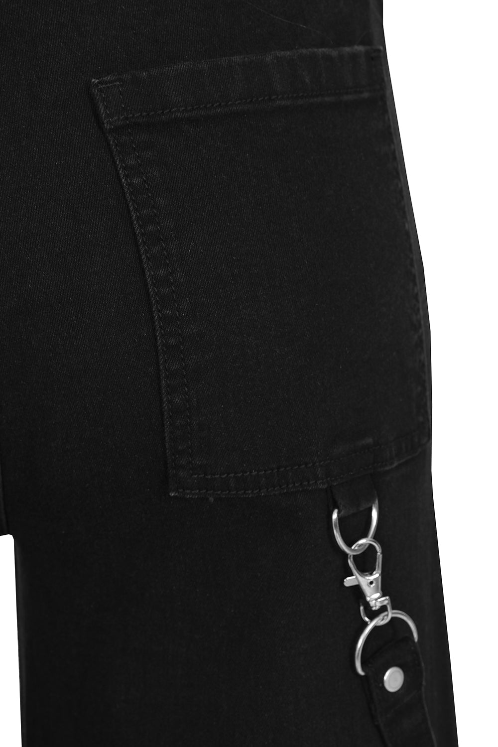Banned Apparel Cinder Industrial Mesh Panel Wide Leg Trousers - DevilGothic DevilGothic