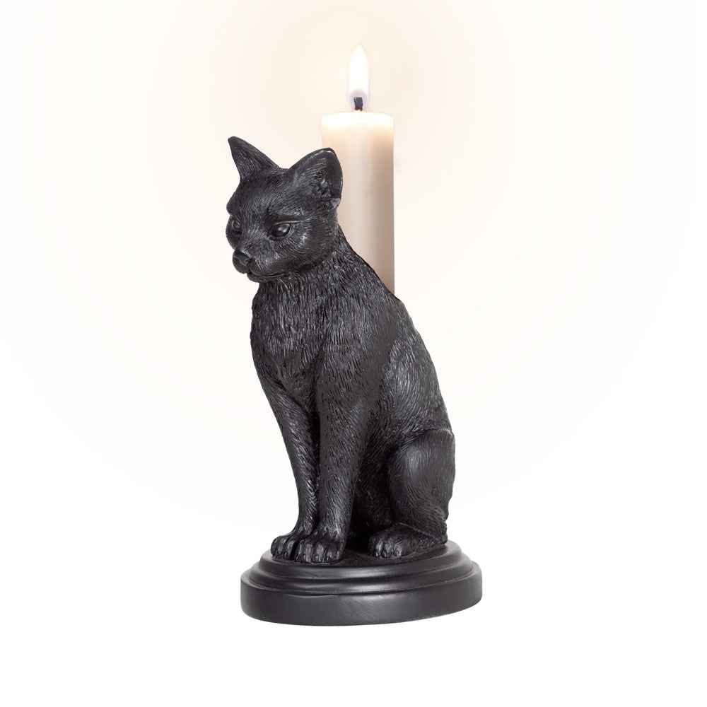 Alchemy England Faust's Familiar (Cat Candlestick) Candle Holder/Tea Light (V113)