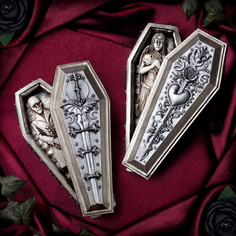Alchemy Gothic Nosferatu's Rest Coffin & Figure Display Box (V117)
