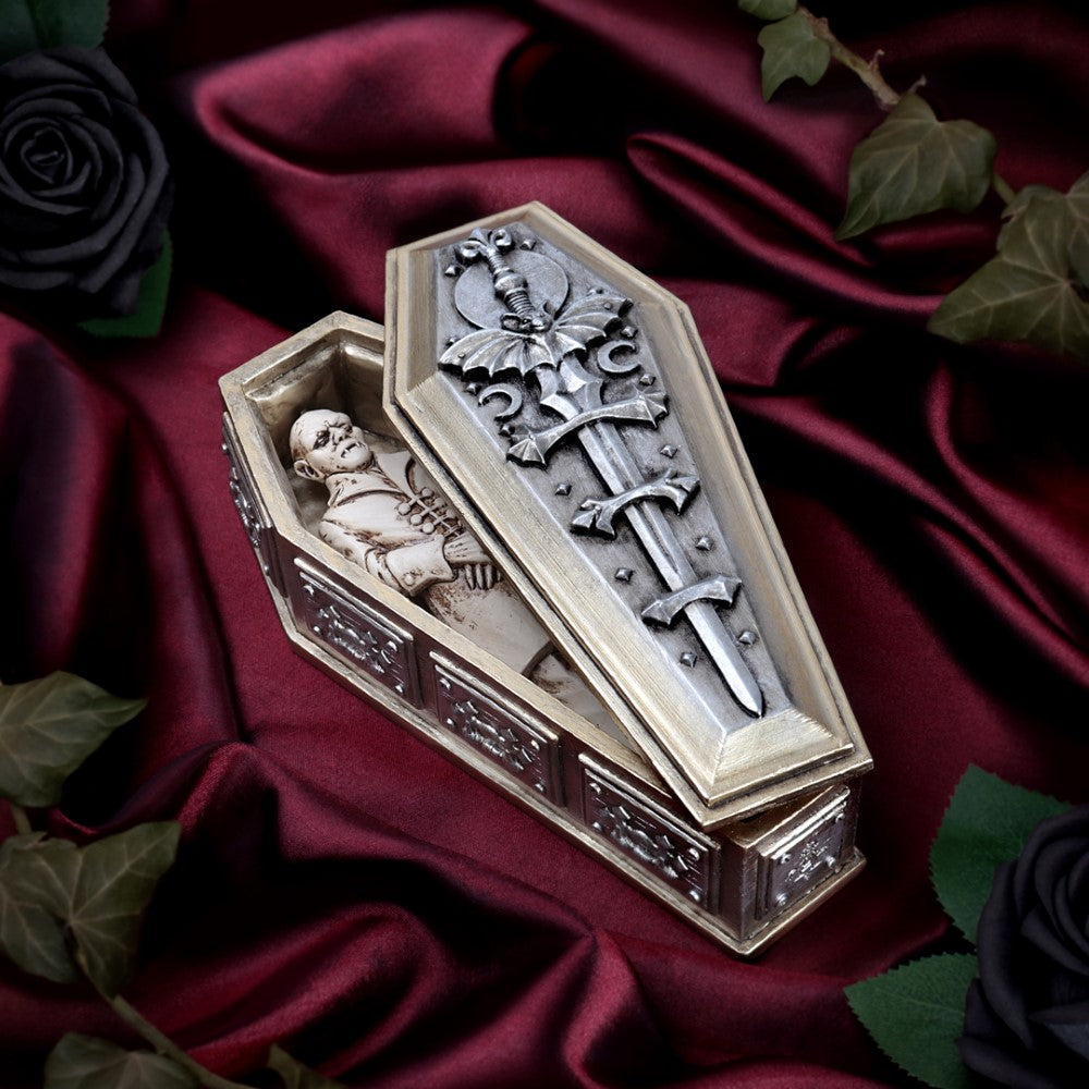 Alchemy Gothic Nosferatu's Rest Coffin & Figure Display Box (V117)