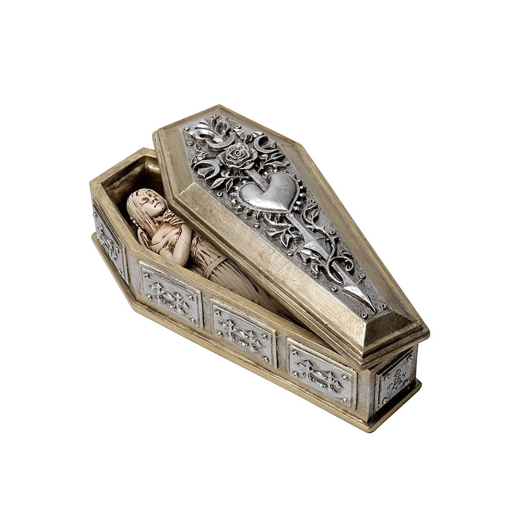 Alchemy Gothic Bride of the Dark Kiss Coffin & Figure Display Box (V118)