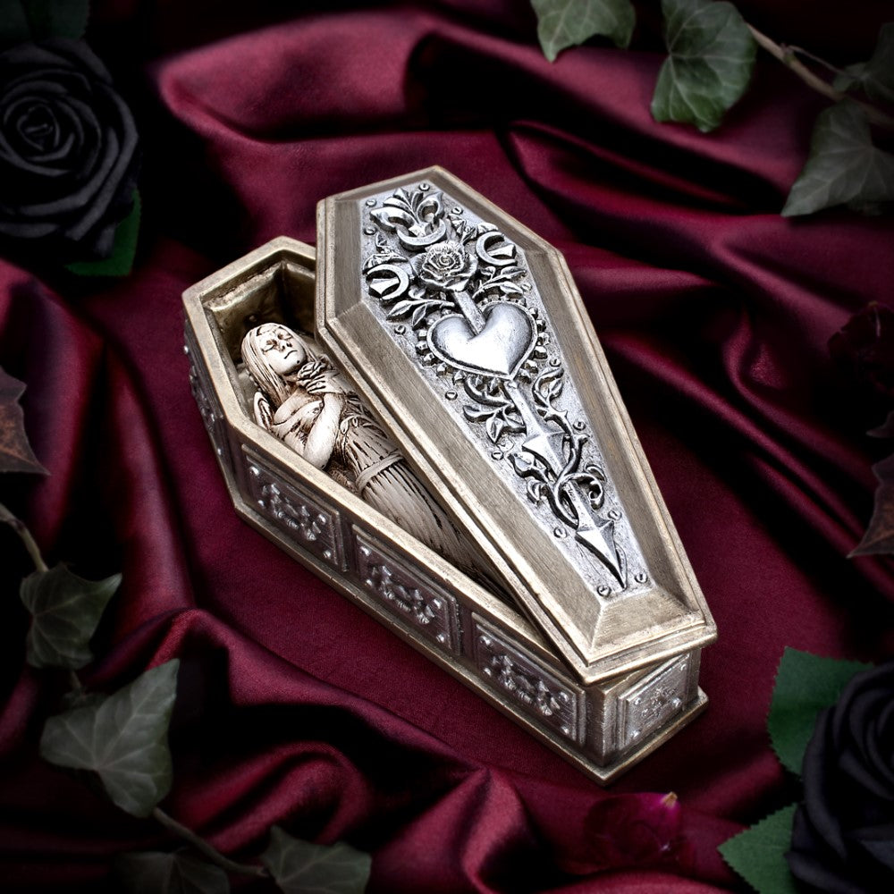 Alchemy Gothic Bride of the Dark Kiss Coffin & Figure Display Box (V118)