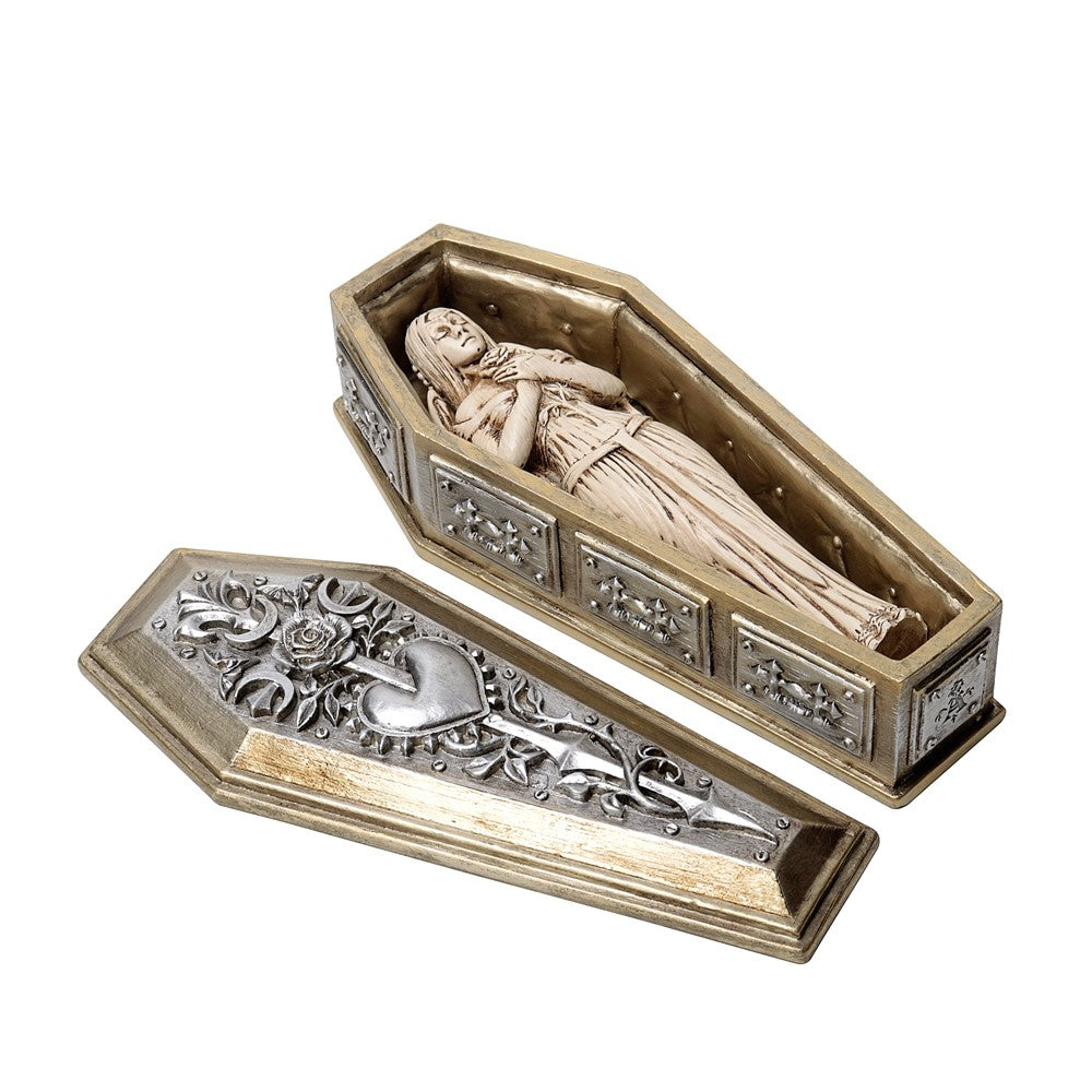 Alchemy Gothic Bride of the Dark Kiss Coffin & Figure Display Box (V118)