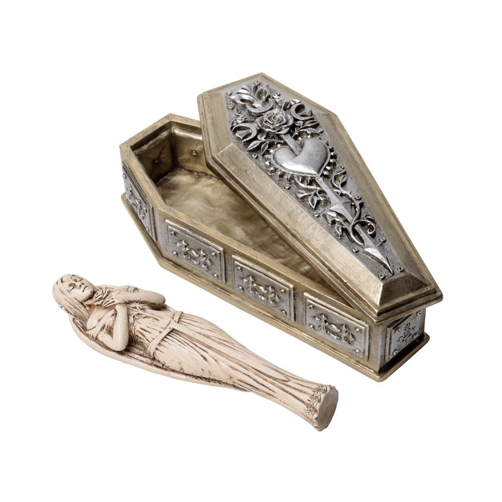 Alchemy Gothic Bride of the Dark Kiss Coffin & Figure Display Box (V118)