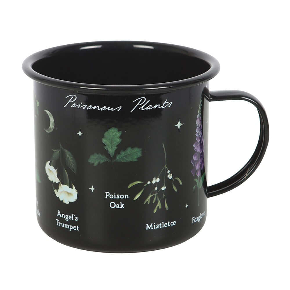 Gothic Gifts Poisonous Plants Enamel Mug - DevilGothic DevilGothic