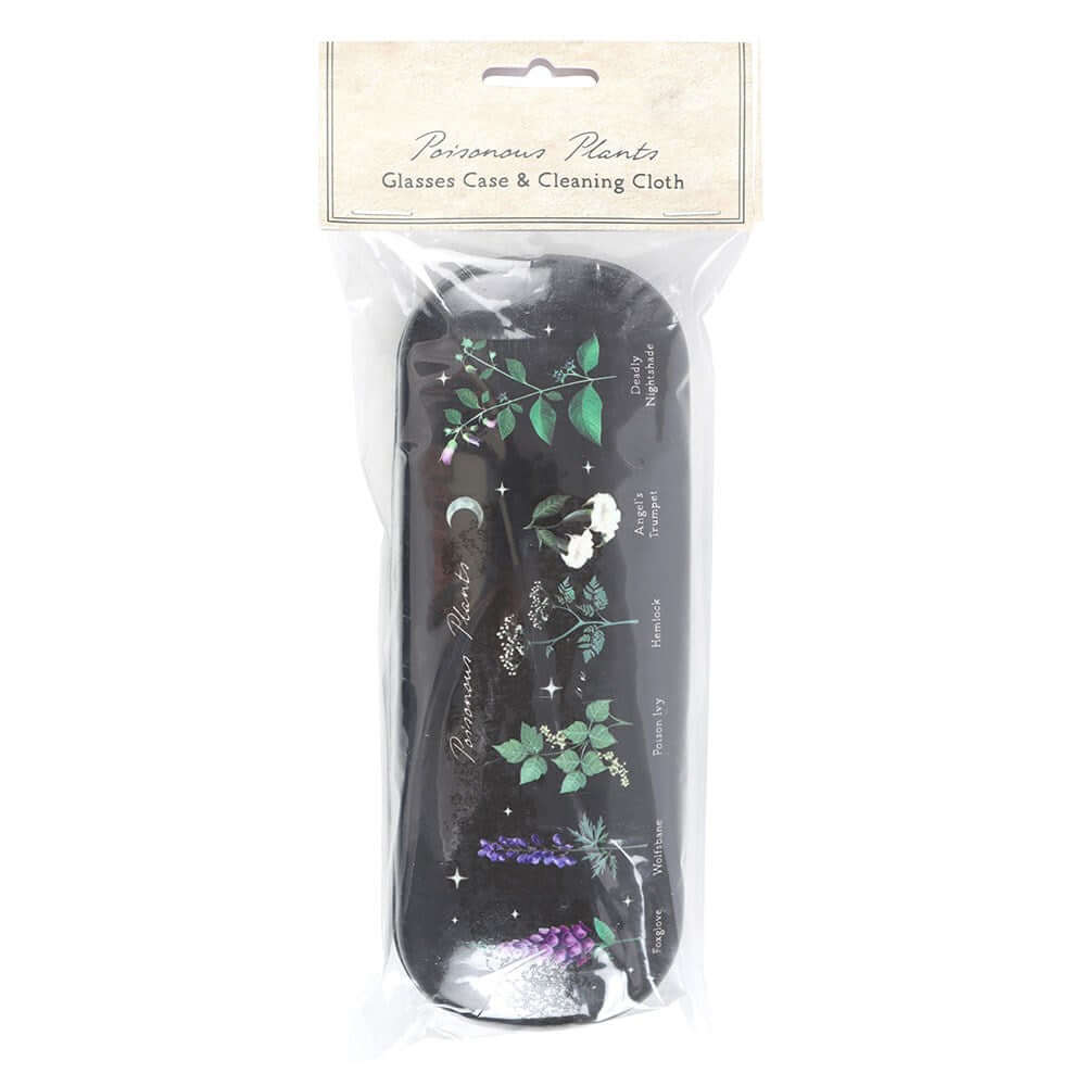 Gothic Gifts Poisonous Plants Glasses Case