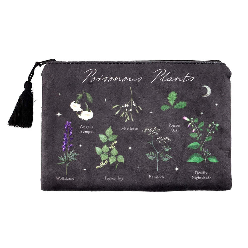 Gothic Gifts Poisonous  Plants Makeup Bag - DevilGothic DevilGothic