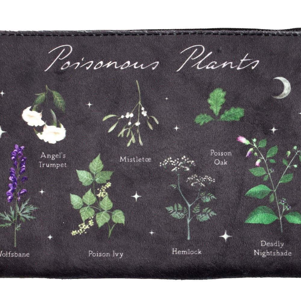 Gothic Gifts Poisonous  Plants Makeup Bag - DevilGothic DevilGothic