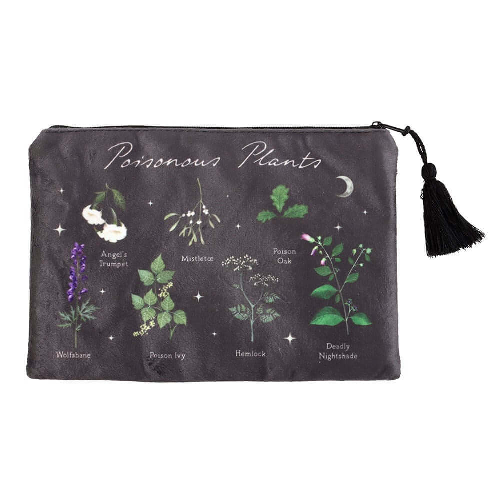 Gothic Gifts Poisonous  Plants Makeup Bag - DevilGothic DevilGothic