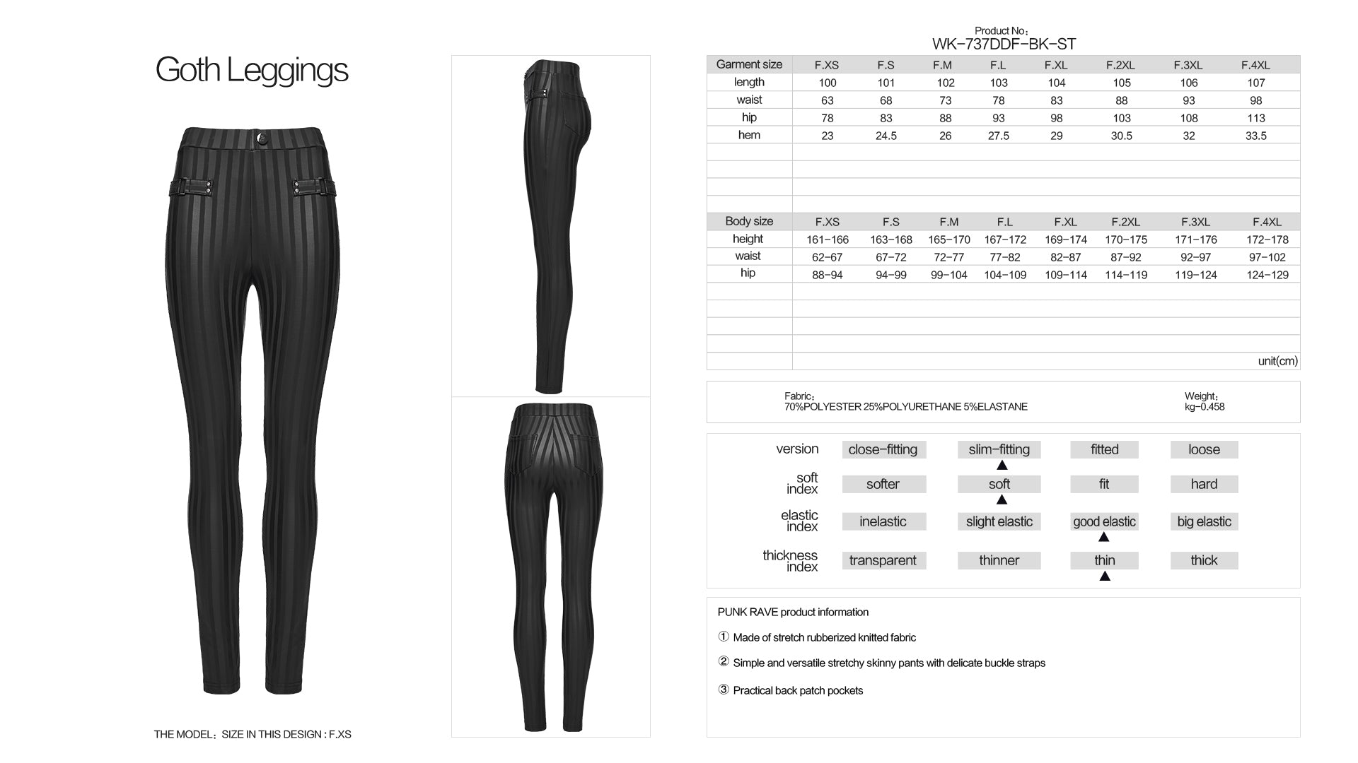 Punk Rave Althea Goth Leggings - DevilGothic DevilGothic