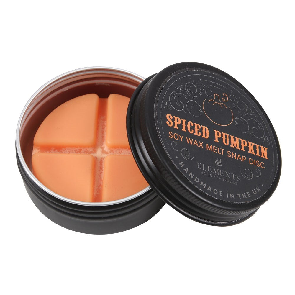 Gothic Gifts Pumpkin Spiced Soy Wax Snap Disc - DevilGothic DevilGothic