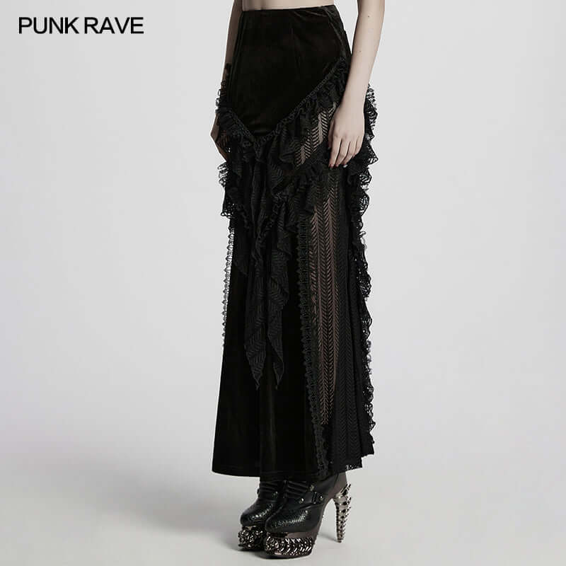 Punk Rave Nera Goth Dynamic Skirt - DevilGothic DevilGothic