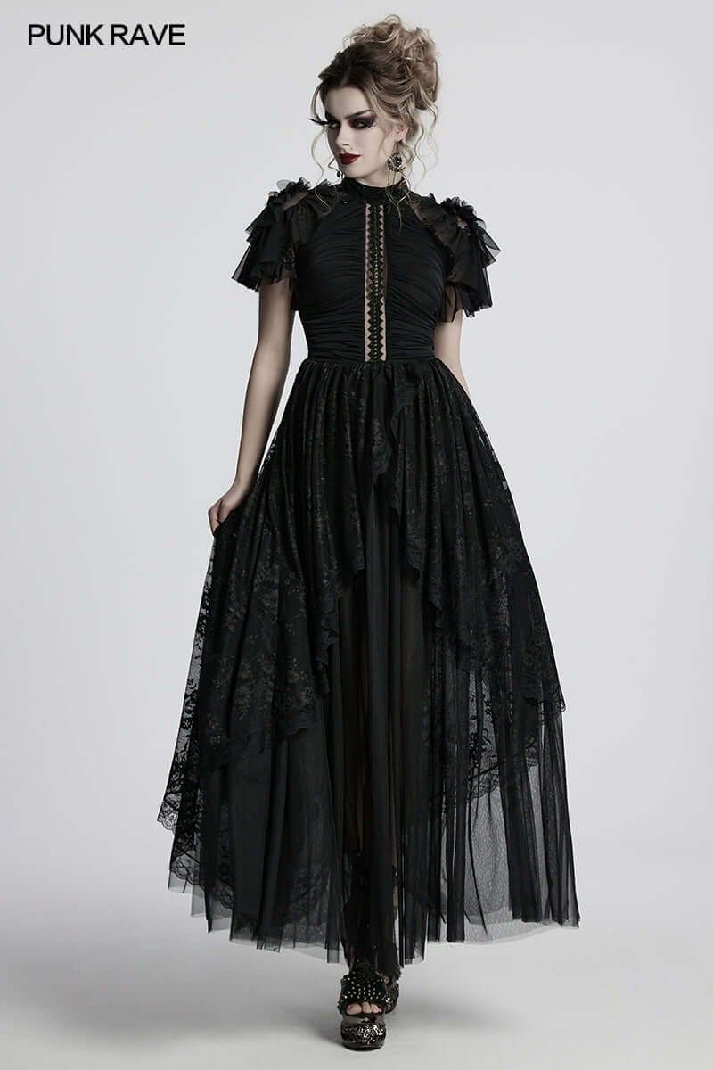 Punk Rave Nova Gothic Elegant Dress - DevilGothic DevilGothic