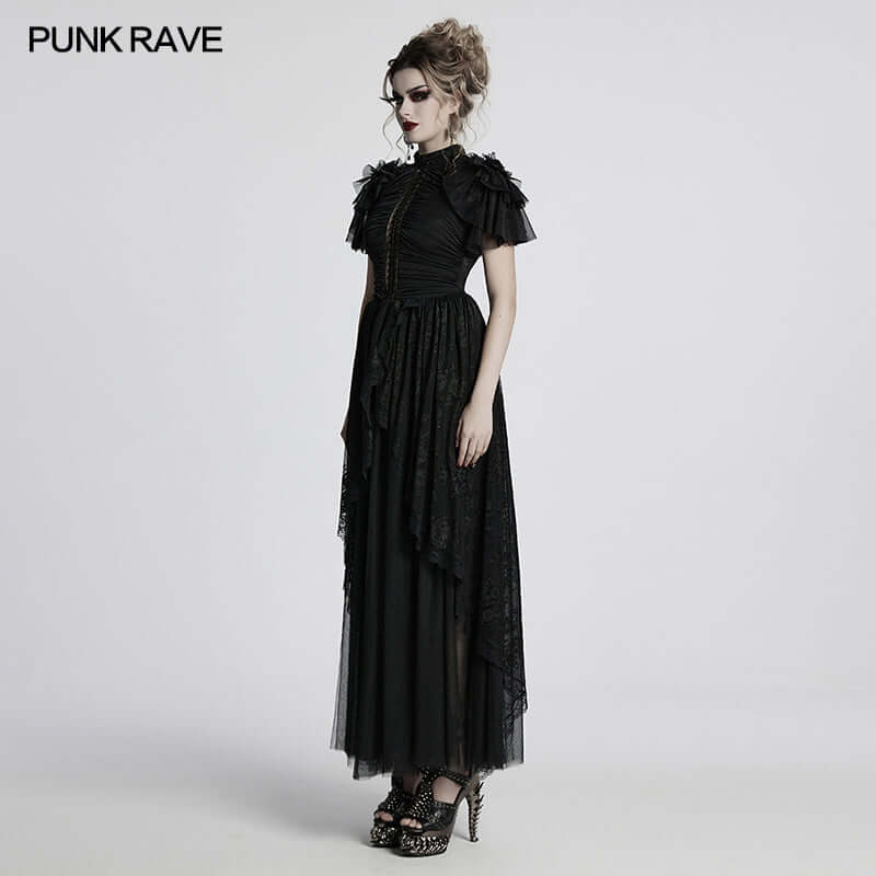 Punk Rave Nova Gothic Elegant Dress - DevilGothic DevilGothic
