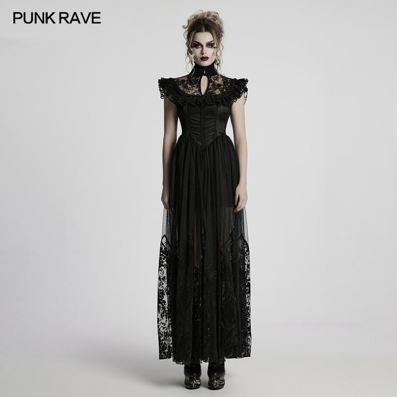Punk Rave Seraphina Goth Flying Sleeve Dress - DevilGothic DevilGothic