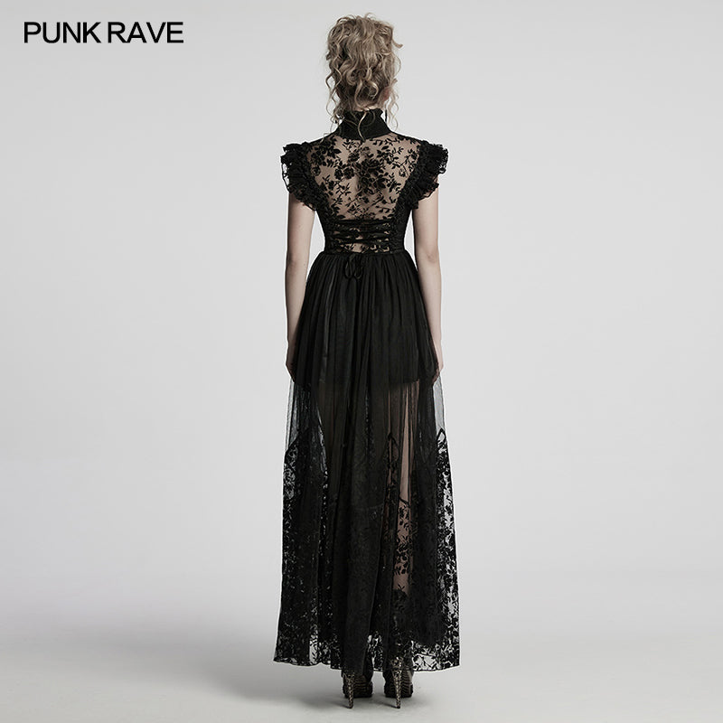 Punk Rave Seraphina Goth Flying Sleeve Dress - DevilGothic DevilGothic