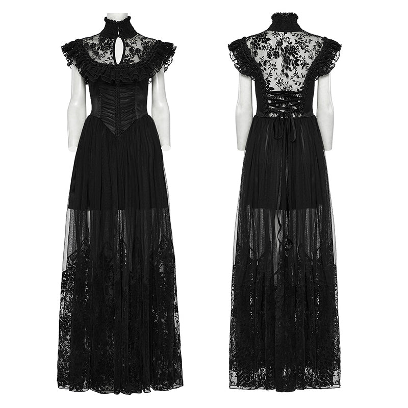 Punk Rave Seraphina Goth Flying Sleeve Dress - DevilGothic DevilGothic