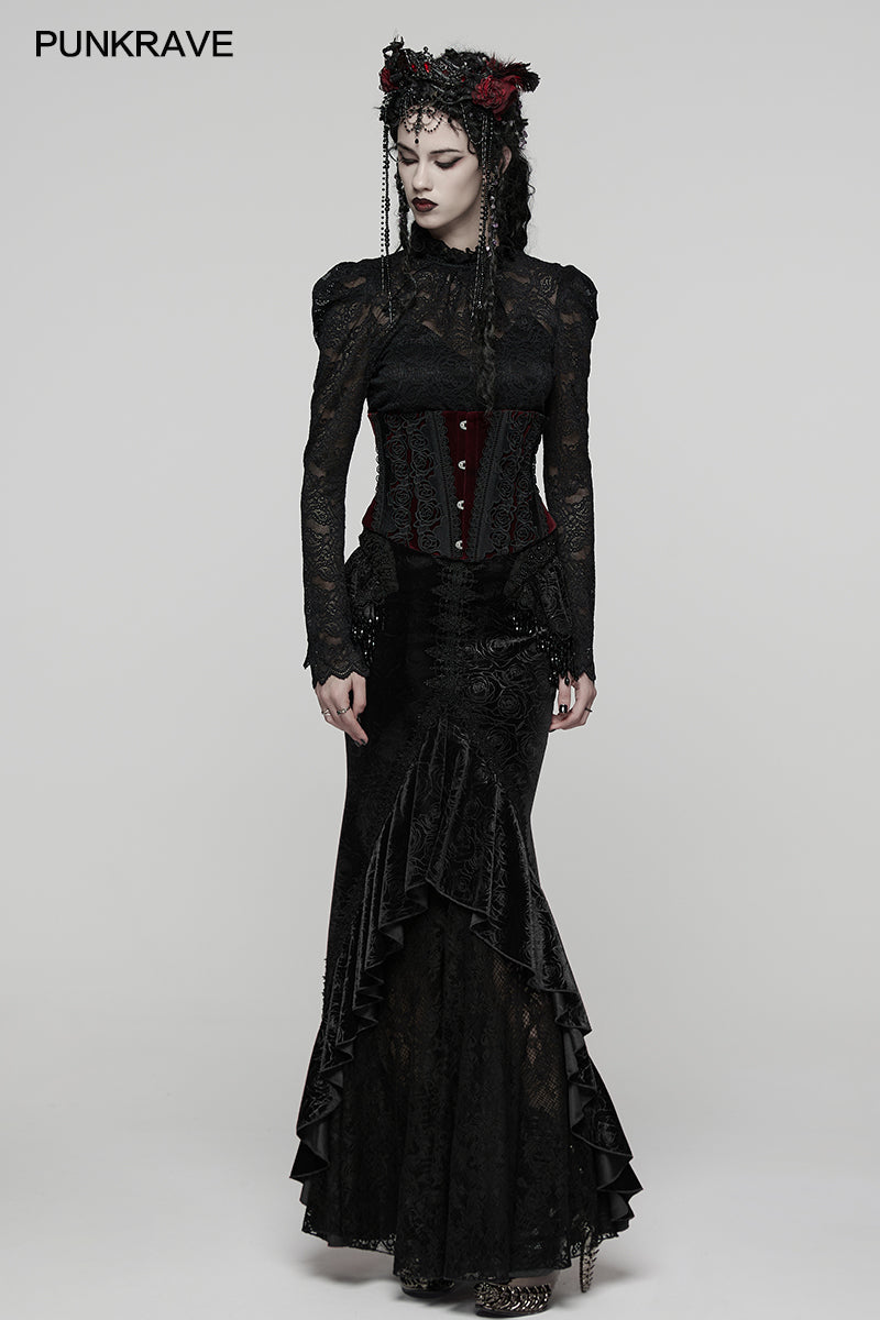 Punk Rave Goth Gorgeous Fishtail Skirt - DevilGothic DevilGothic
