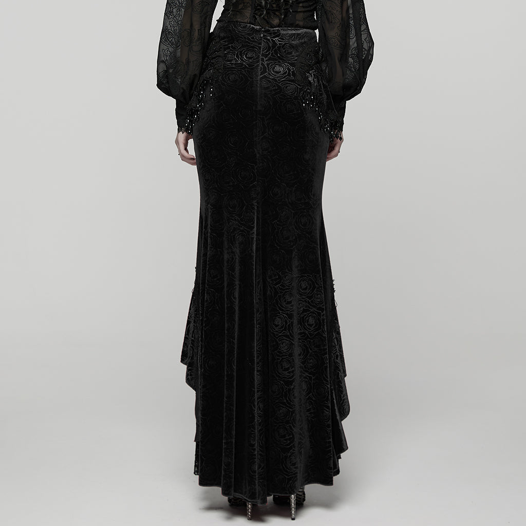 Punk Rave Goth Gorgeous Fishtail Skirt - DevilGothic DevilGothic