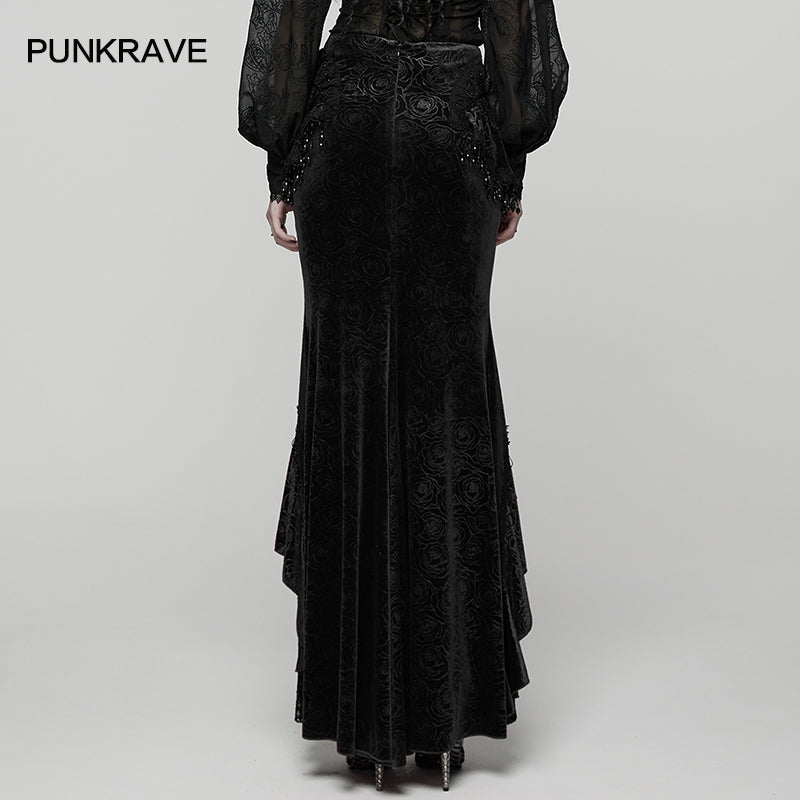 Punk Rave Goth Gorgeous Fishtail Skirt - DevilGothic DevilGothic