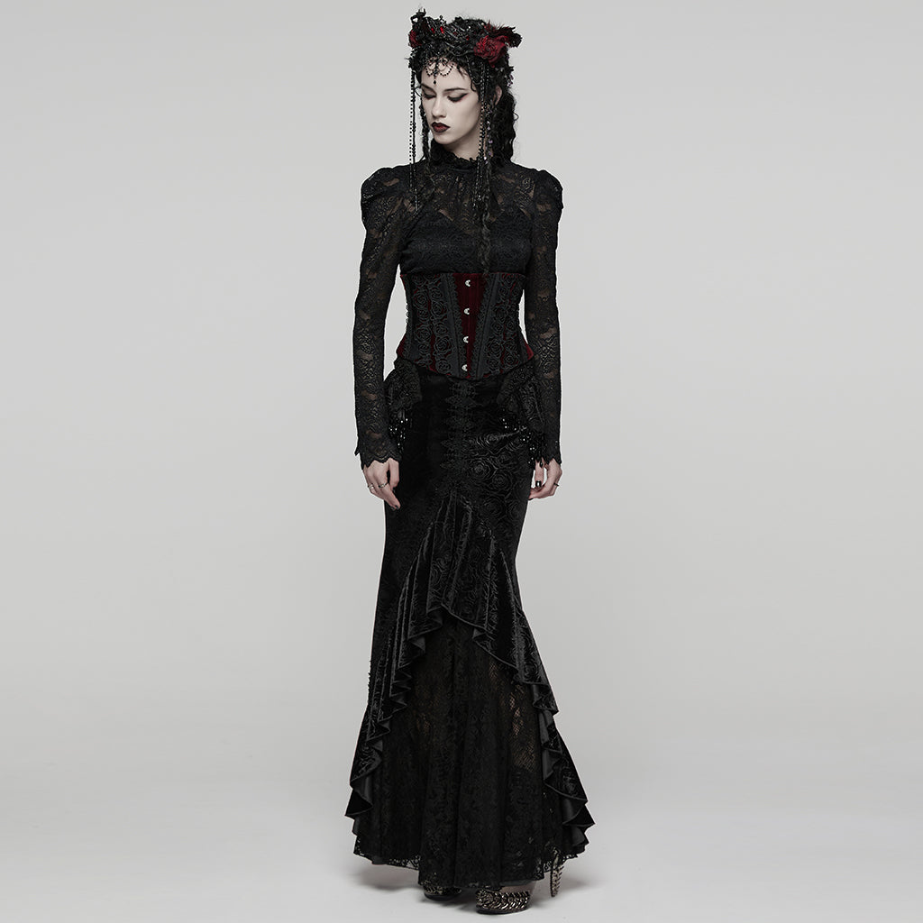 Punk Rave Goth Gorgeous Fishtail Skirt - DevilGothic DevilGothic