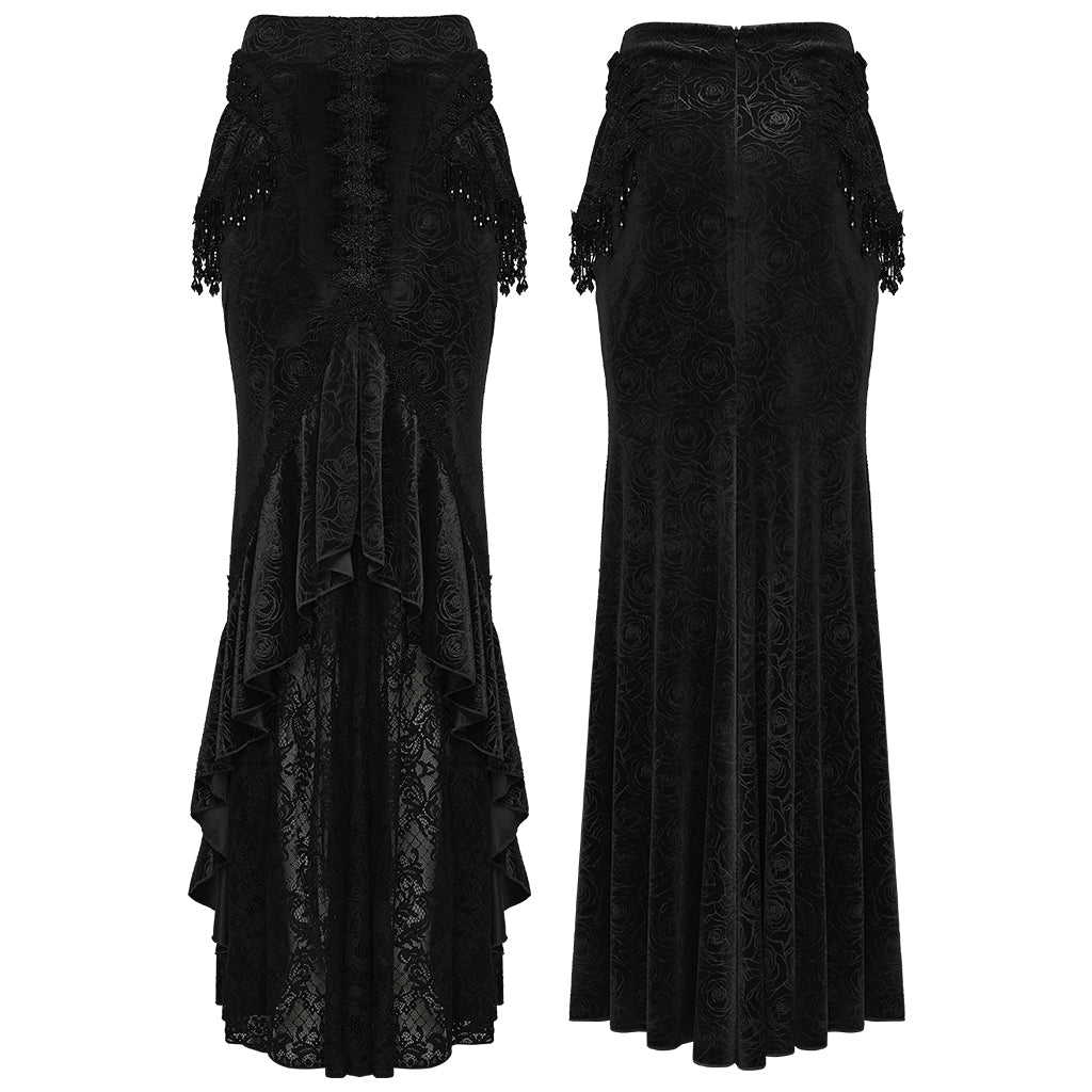 Punk Rave Goth Gorgeous Fishtail Skirt - DevilGothic DevilGothic