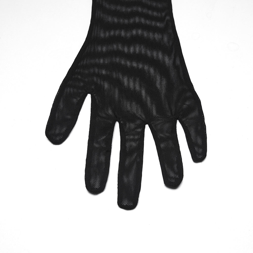 Punk Rave Fluffy Goth Gloves - DevilGothic DevilGothic