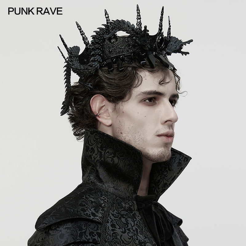 Punk Rave Goth Coiling Dragon Crown - DevilGothic DevilGothic