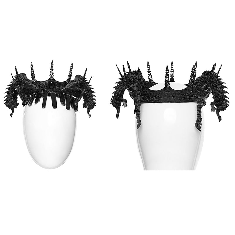 Punk Rave Goth Coiling Dragon Crown - DevilGothic DevilGothic