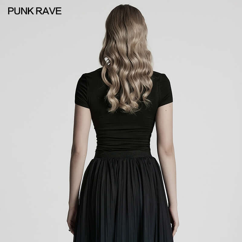 Punk Rave Armida V-neck T-shirt - DevilGothic DevilGothic