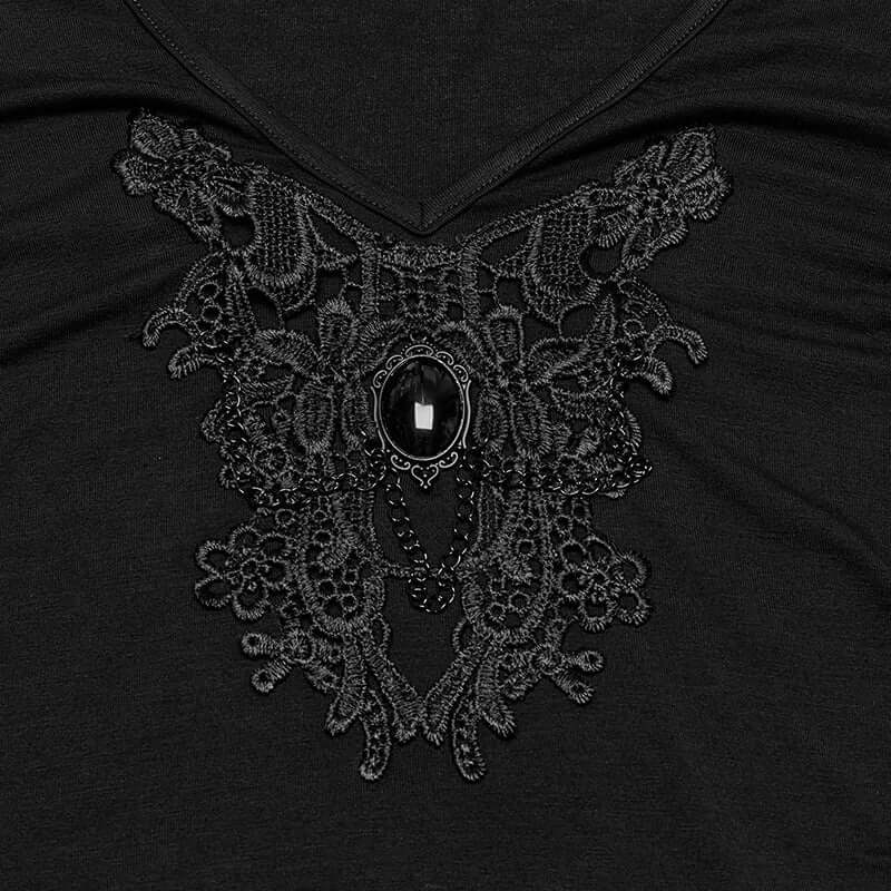 Punk Rave Armida V-neck T-shirt - DevilGothic DevilGothic
