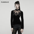 Punk Rave Belladonna Demon’s Hand Velvet T-Shirt - DevilGothic DevilGothic