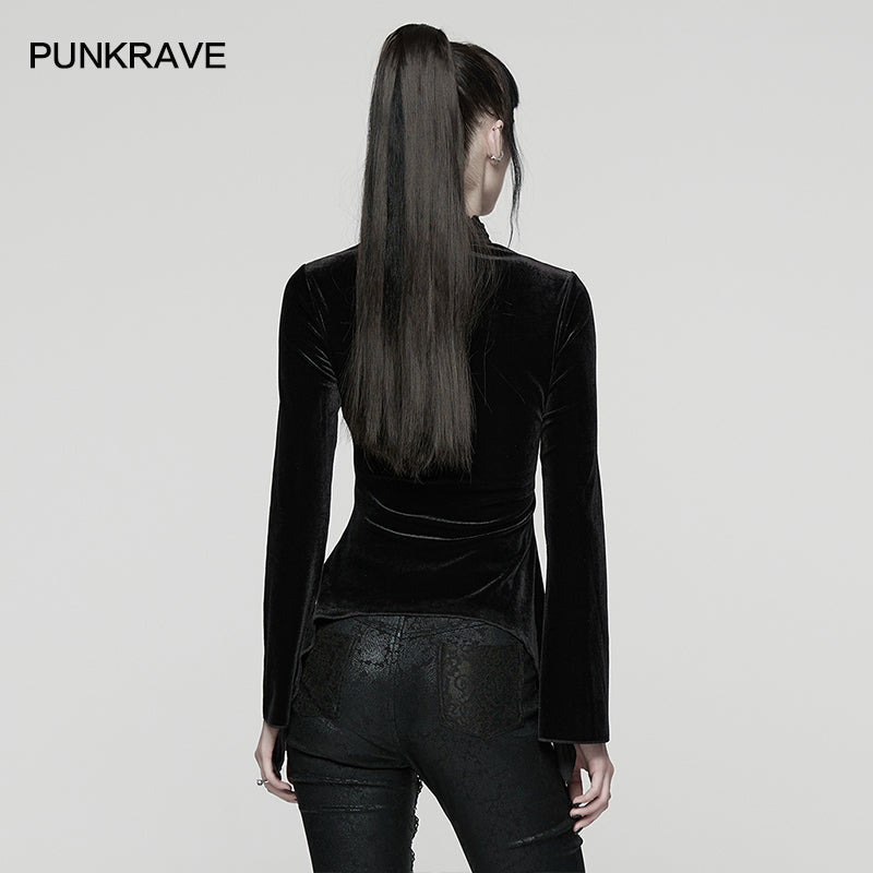Punk Rave Belladonna Demon’s Hand Velvet T-Shirt - DevilGothic DevilGothic