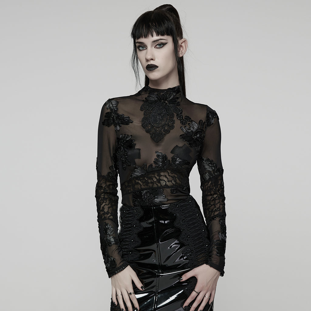 Punk Rave Goth Lace Undershirt - DevilGothic DevilGothic
