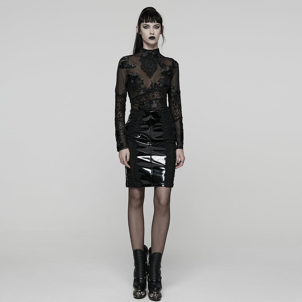 Punk Rave Goth Lace Undershirt - DevilGothic DevilGothic