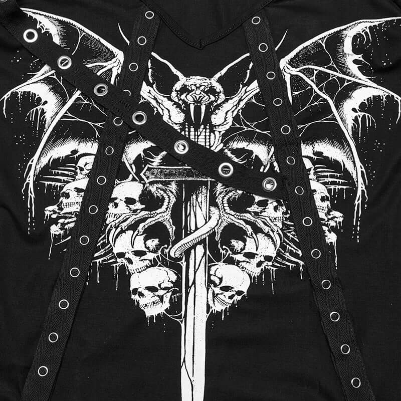 Punk Rave Vonda Printed T-Shirt - DevilGothic DevilGothic