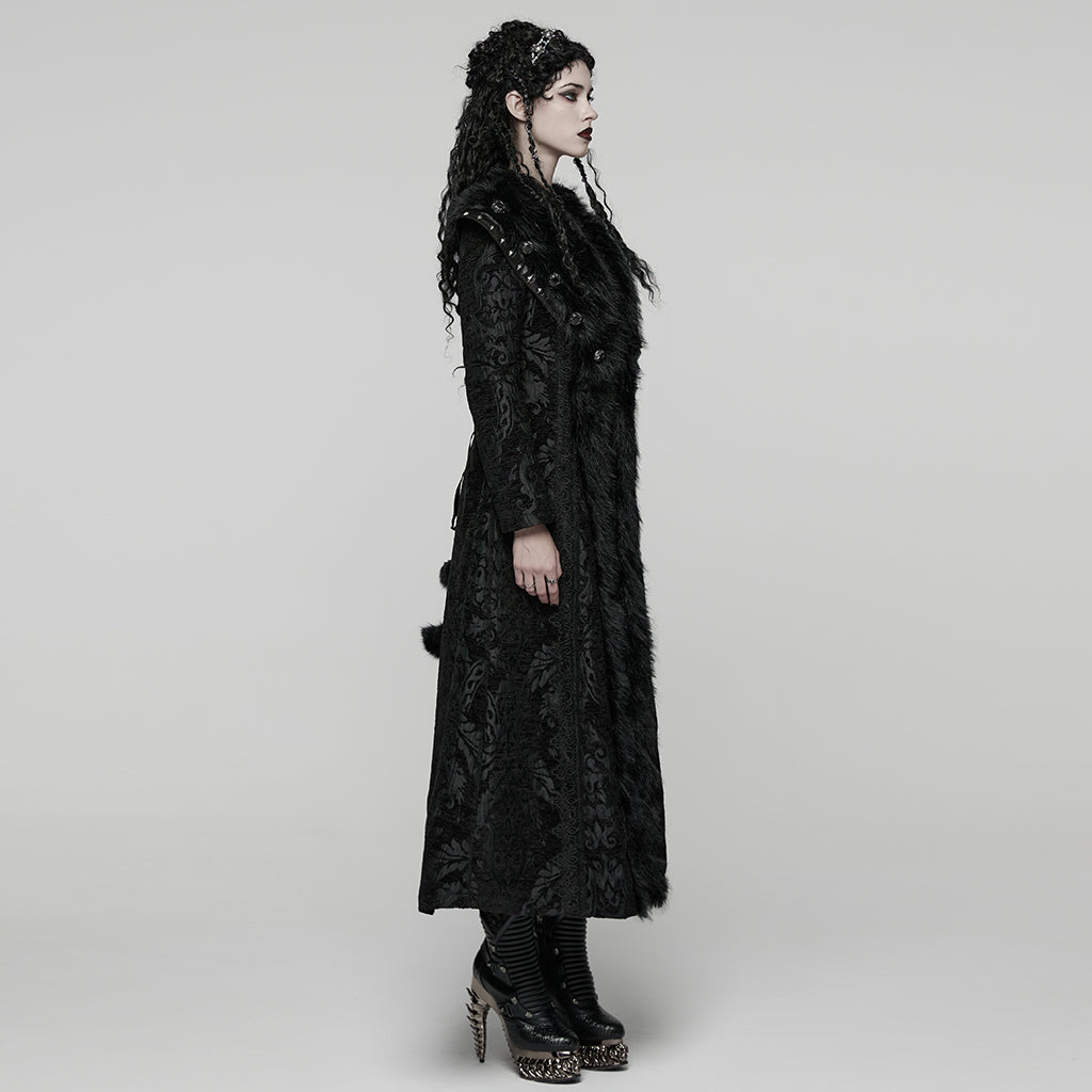 Punk Rave Goth Gorgeous Plush Coat - DevilGothic DevilGothic