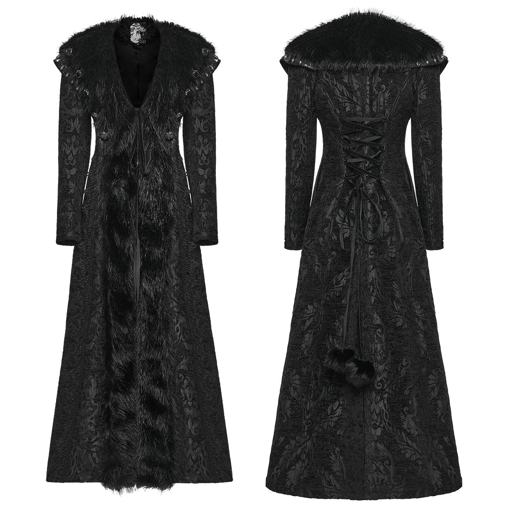Punk Rave Goth Gorgeous Plush Coat - DevilGothic DevilGothic