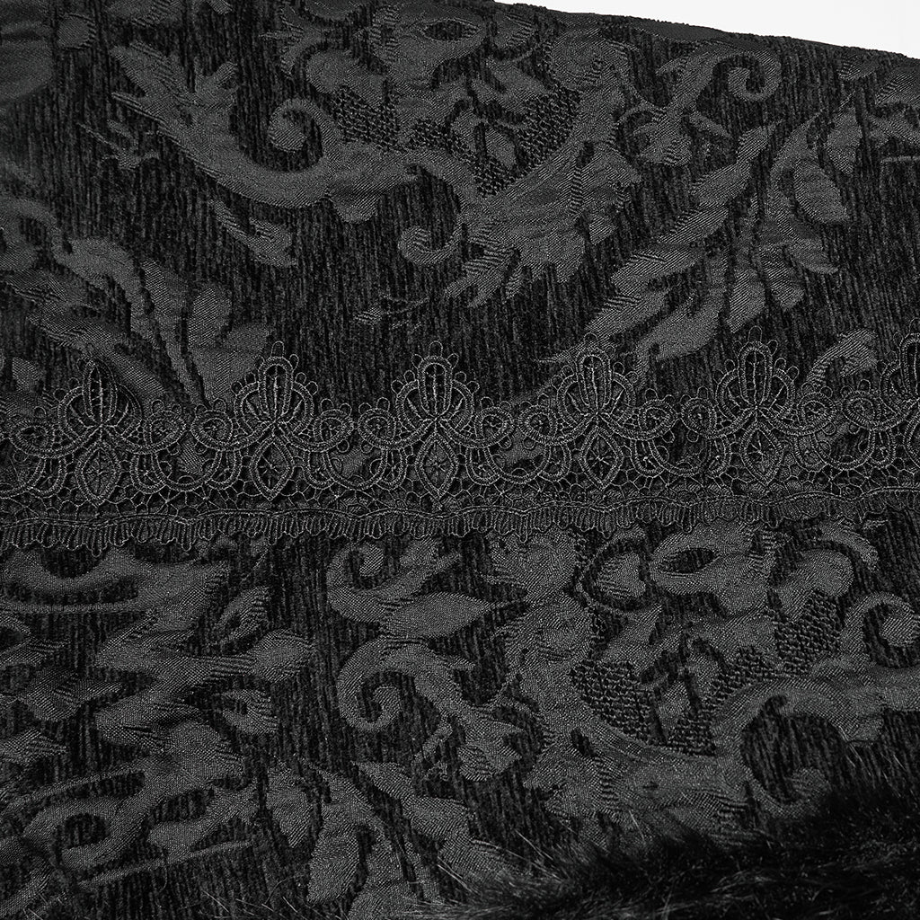 Punk Rave Goth Gorgeous Plush Coat - DevilGothic DevilGothic