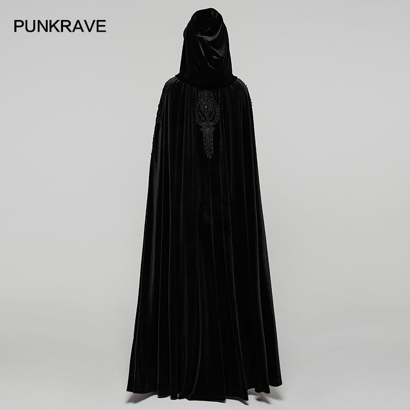 Punk Rave Goth Velvet Cloak – Black - DevilGothic DevilGothic