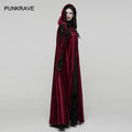 Punk Rave Seraphiel Gothic Velvet Cloak – Blood Red - DevilGothic DevilGothic