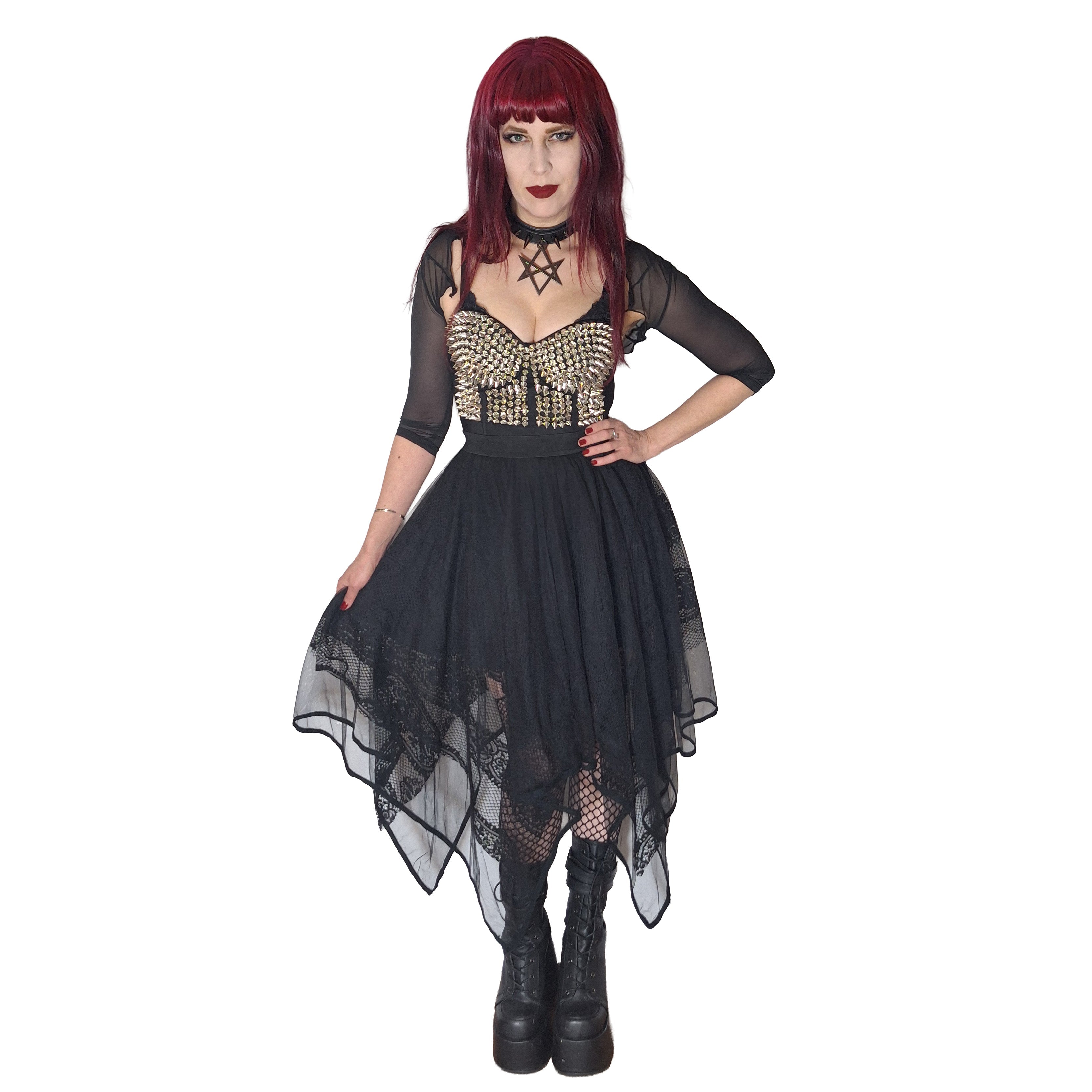 Banned Apparel Xenia Top Silver - DevilGothic DevilGothic